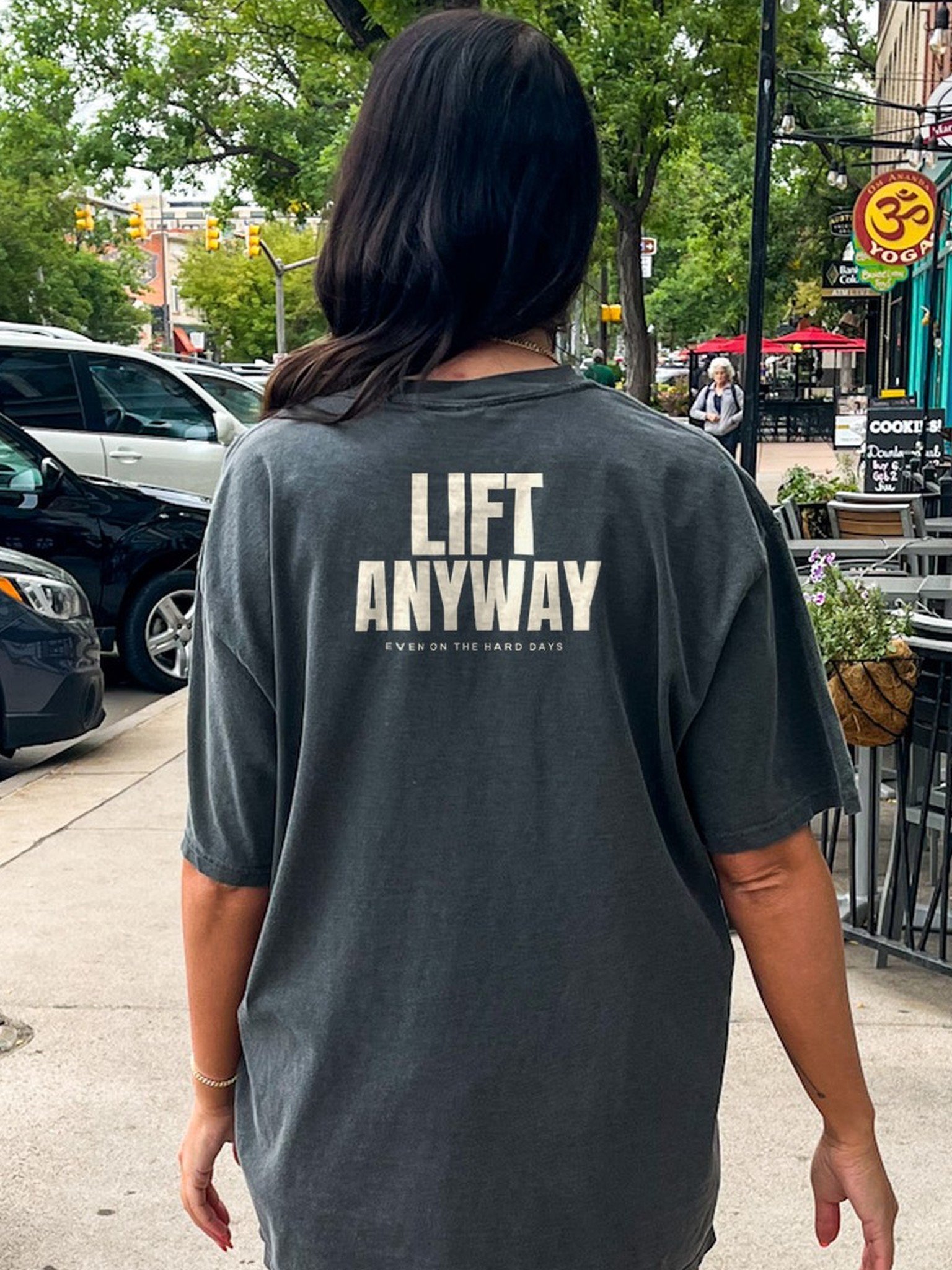 Lift Anyway Oversized Gym Tee | Pump Cover product image (1)