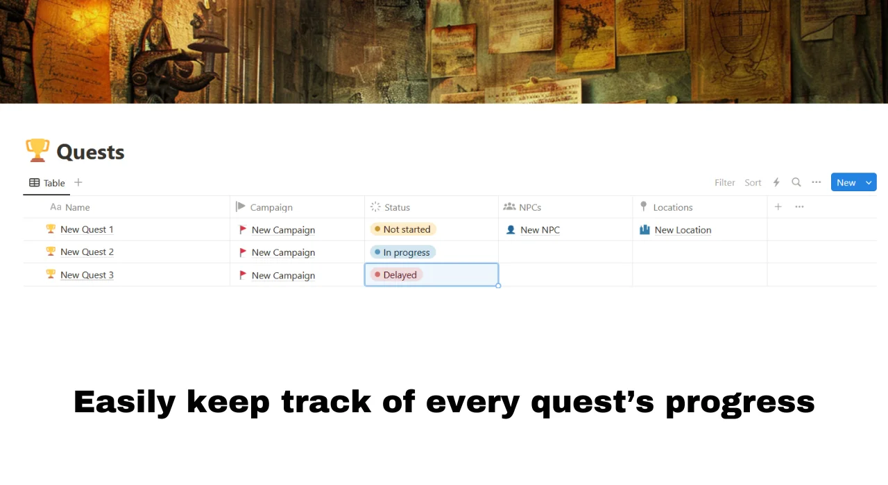 TTRPG Adventurer's Almanac | Notion Template product image (4)