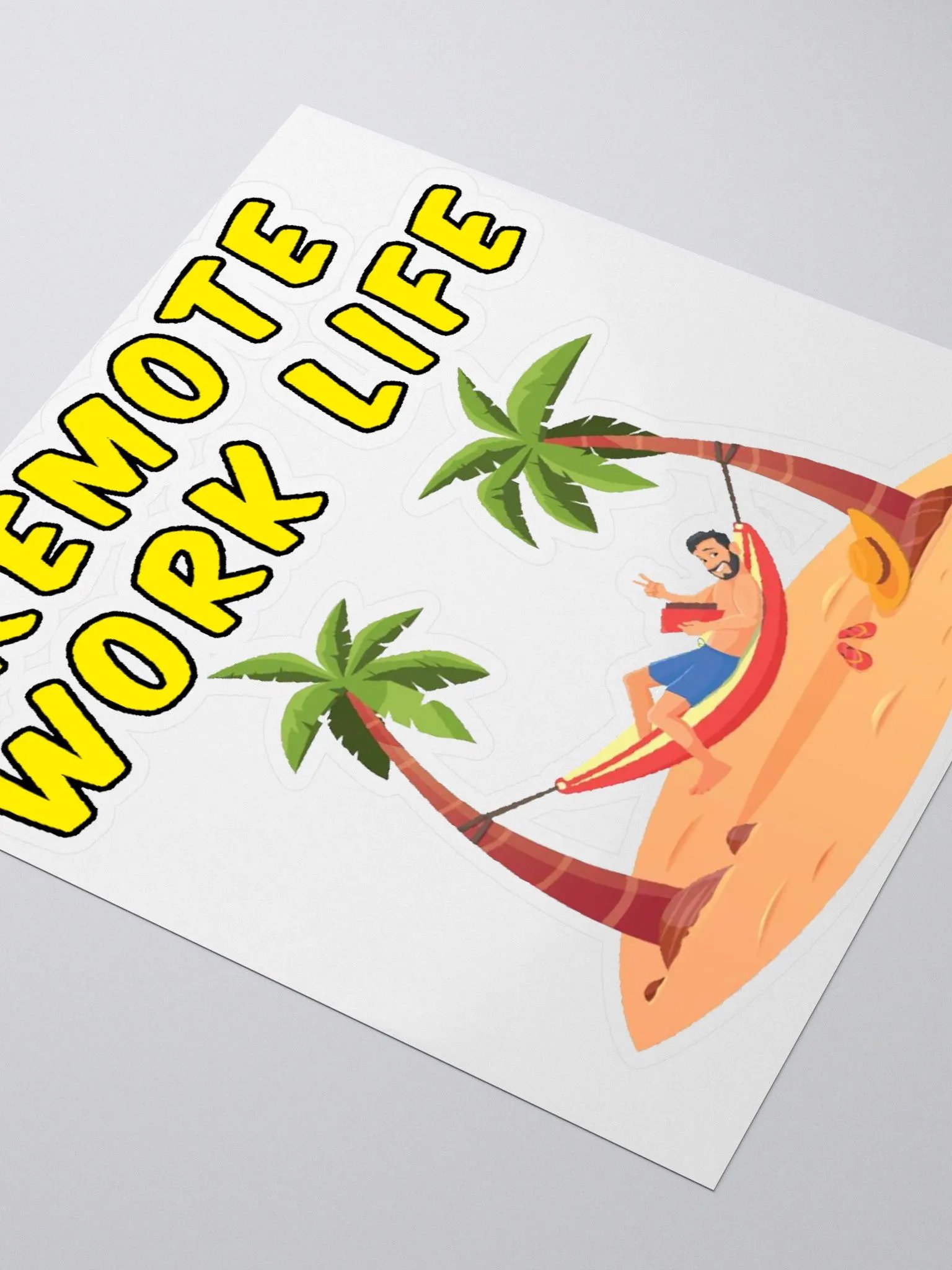 Remote Work Life Sticker product image (3)