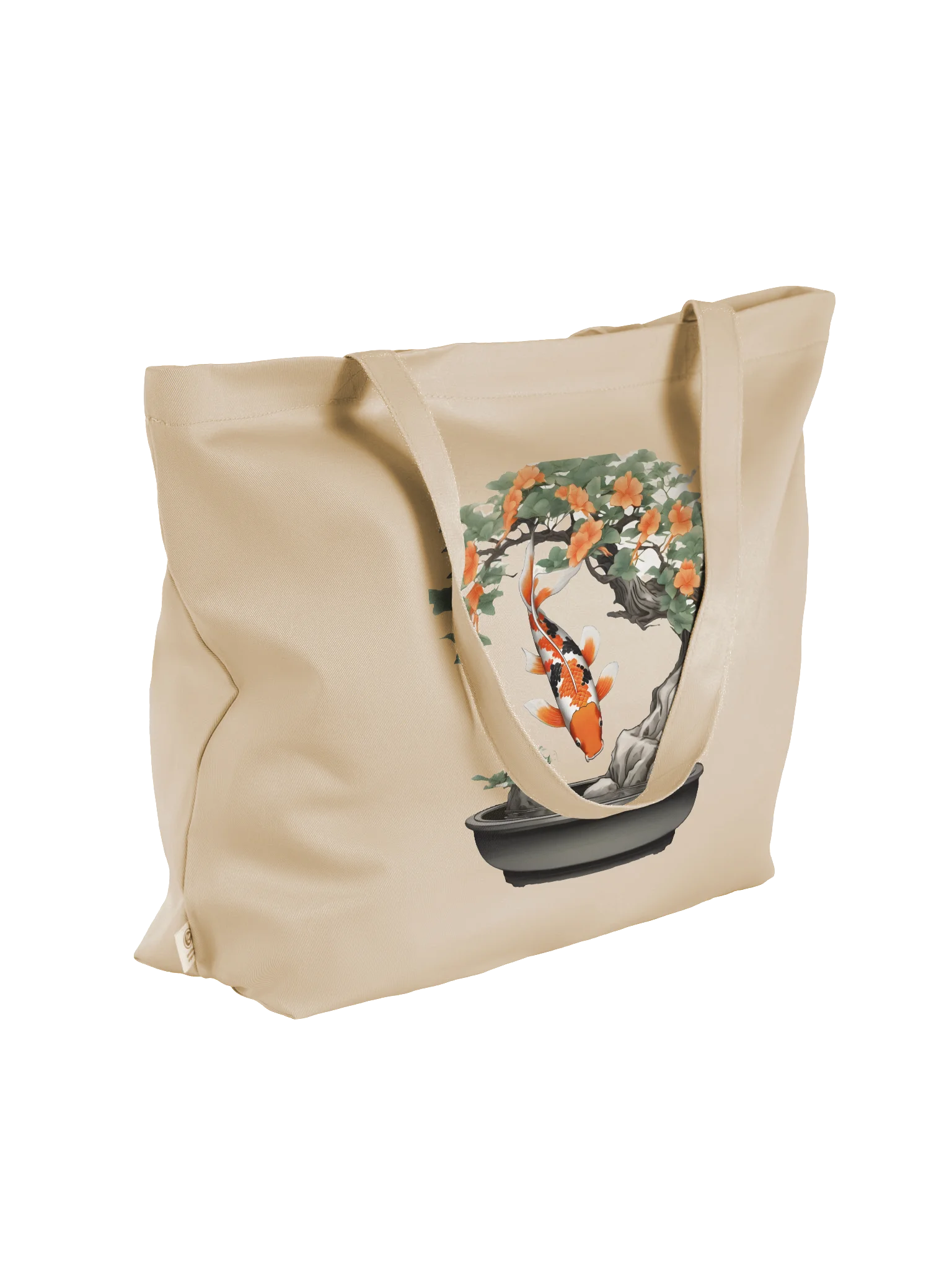Koi Serenity Organic Tote Bag product image (4)