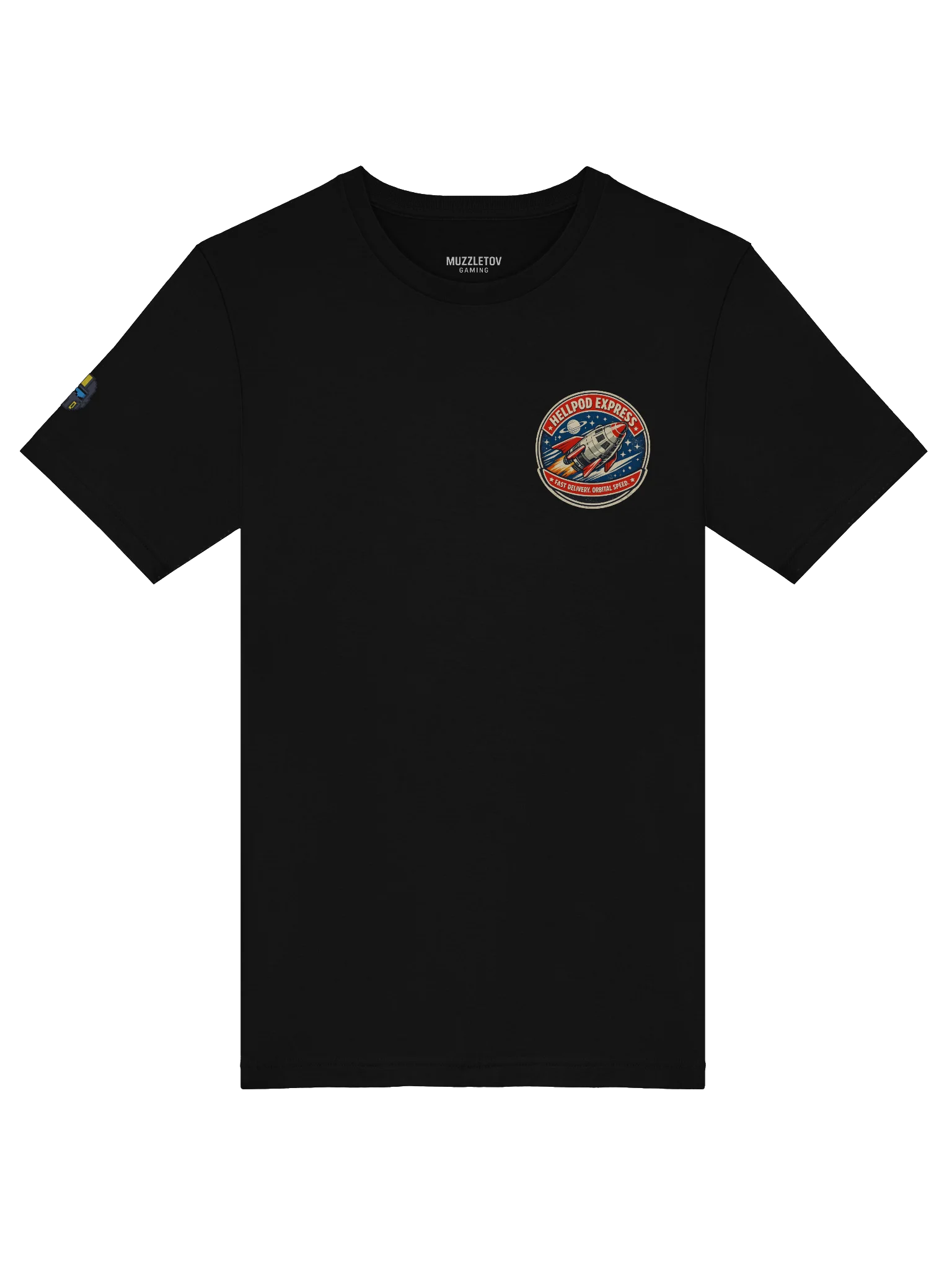 Hellpod Express – Orbital Delivery Service | Retro Sci-Fi Helldivers Inspired Tee product image (14)