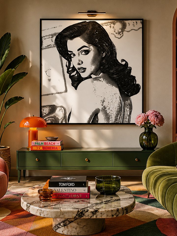 Timeless Allure Wallart - Pinup Wall art - Canvas wallart product image (2)