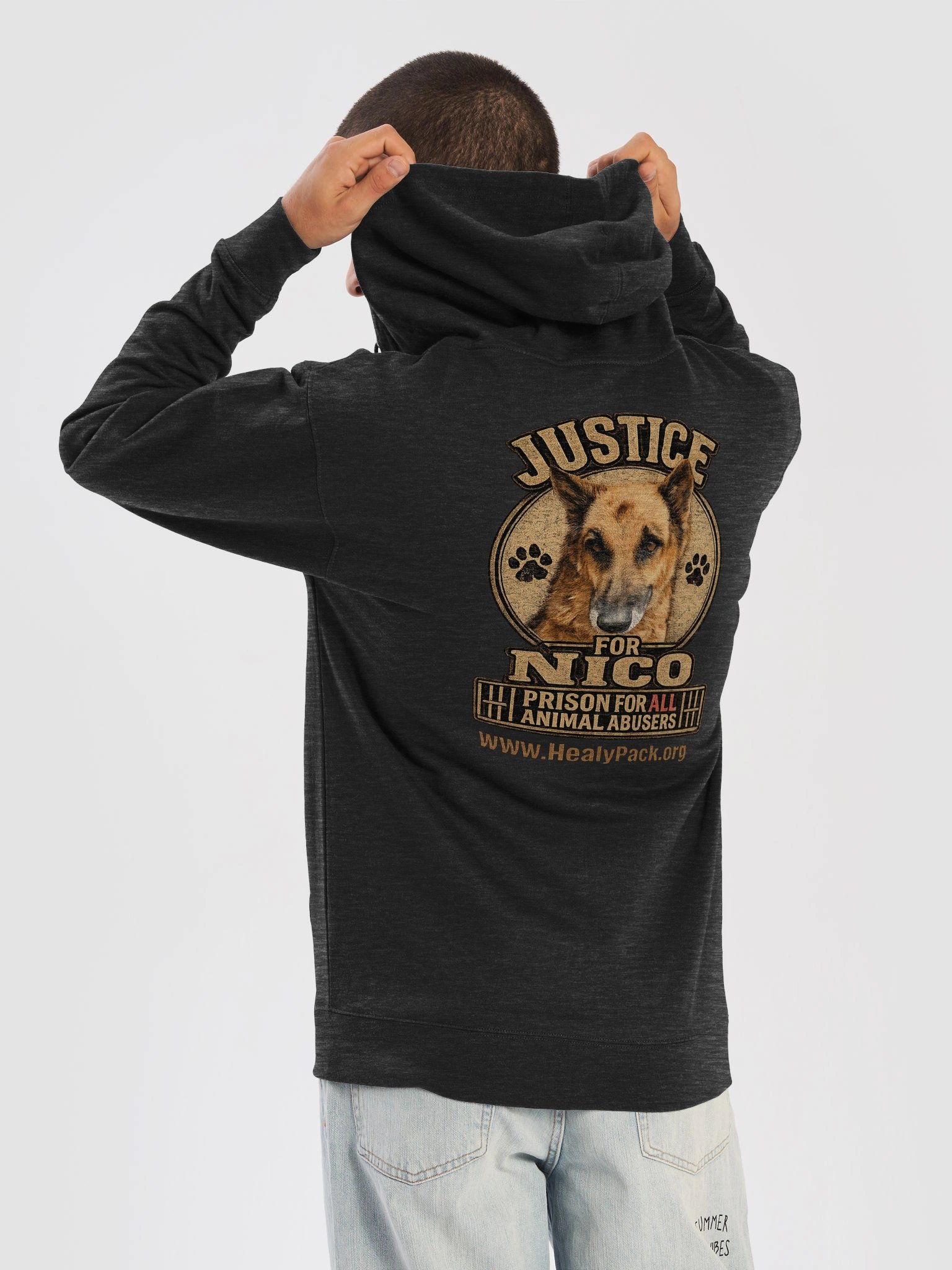 Zippered Hoodie (Independent Trading Co.) Justice for Nico product image (6)
