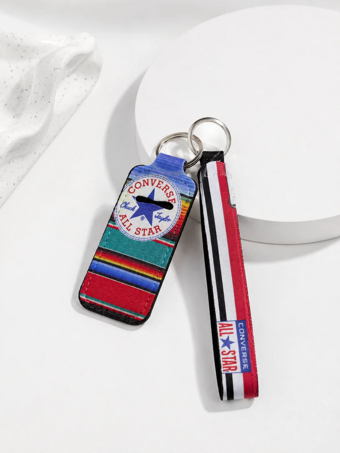 Multicolored Converse Lip Balm Keychain Holder product image (1)