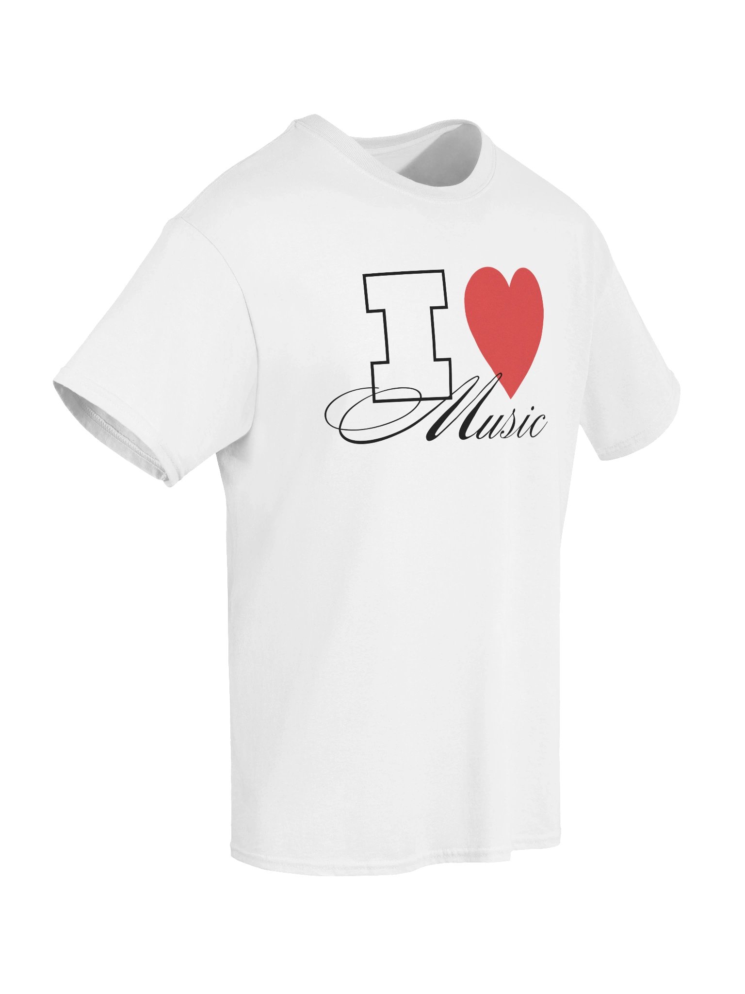 i love music tshirt (white) product image (8)