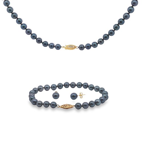 Check out Akoya Pearl Jewelry sets 14KT Yellow Gold Jewelry Sets, Gemstone(s): Akoya Pearl 0ct, Metal: 14KT Yellow Gold, Weig...