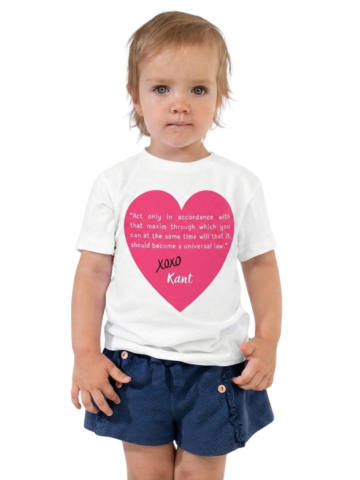 Kant's Categorical Imperative - Philosophy Toddler T-Shirt in White product image (2)