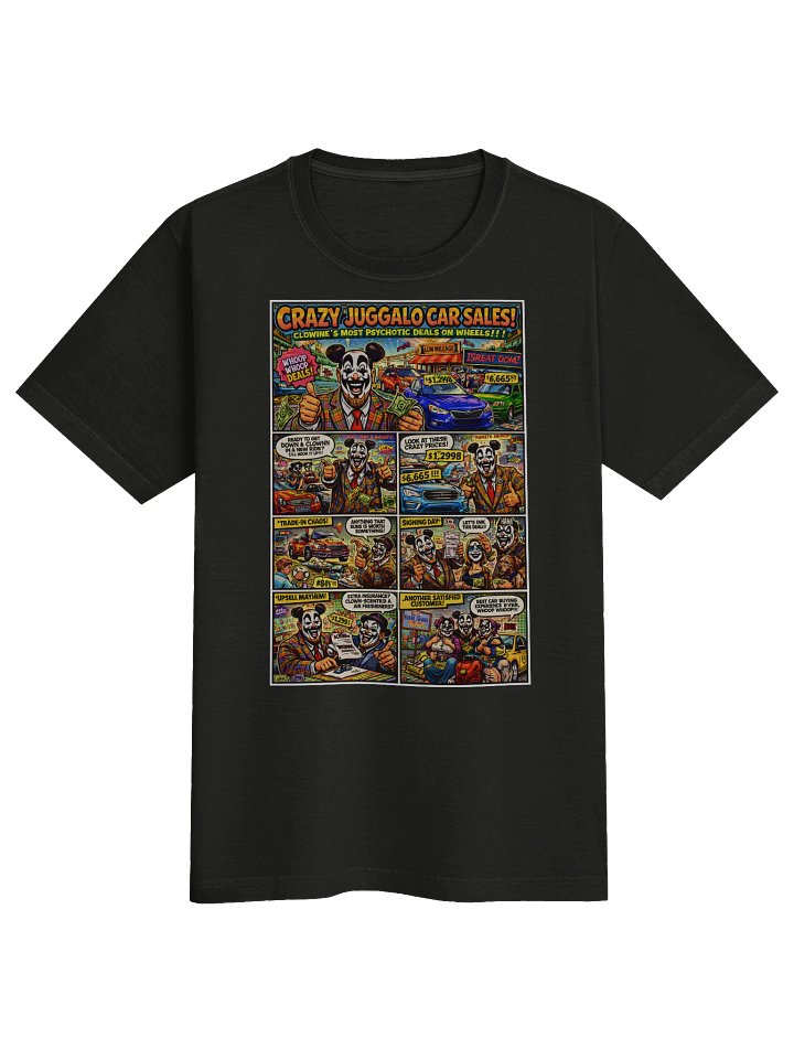 🚗 Crazy Juggalo Car Sales T-Shirt product image (1)