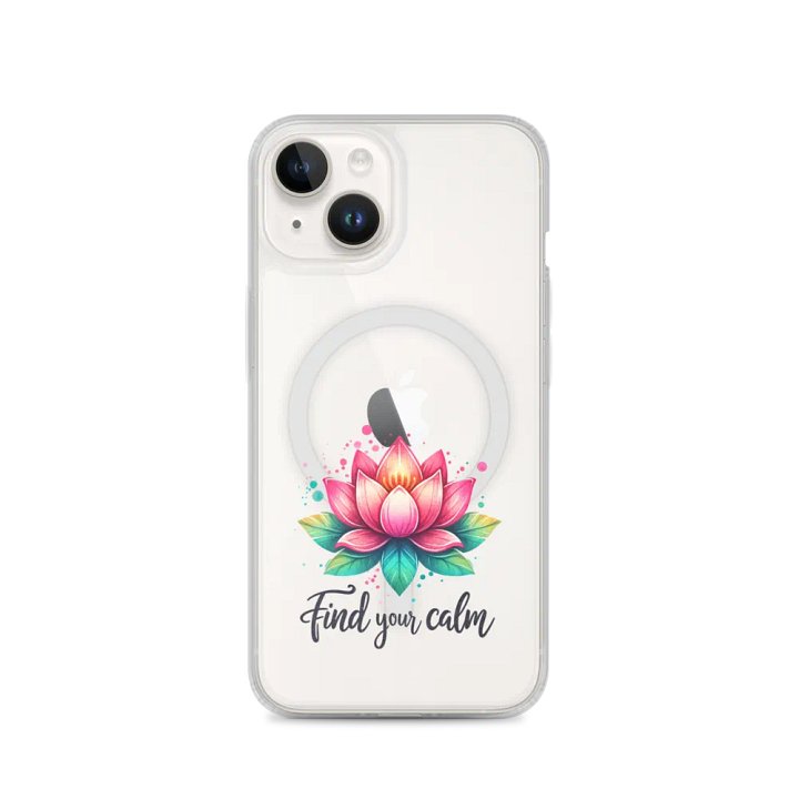 Lotus Bloom iPhone® MagSafe® Clear Case product image (4)