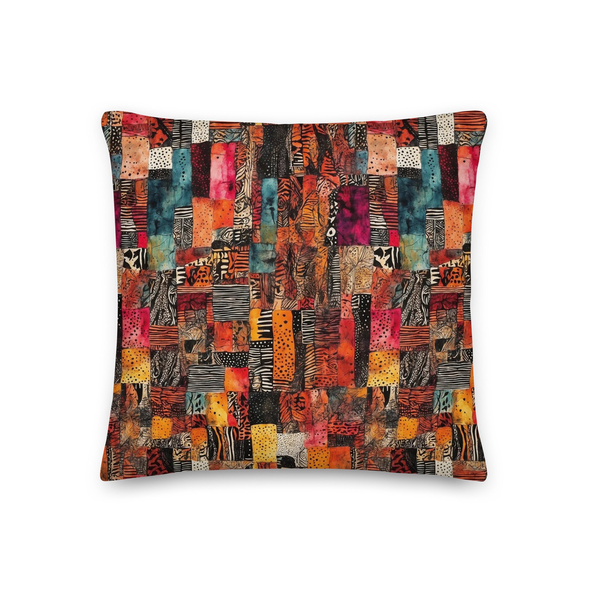 Vibrant Patchwork Paradise Pillow product image (1)
