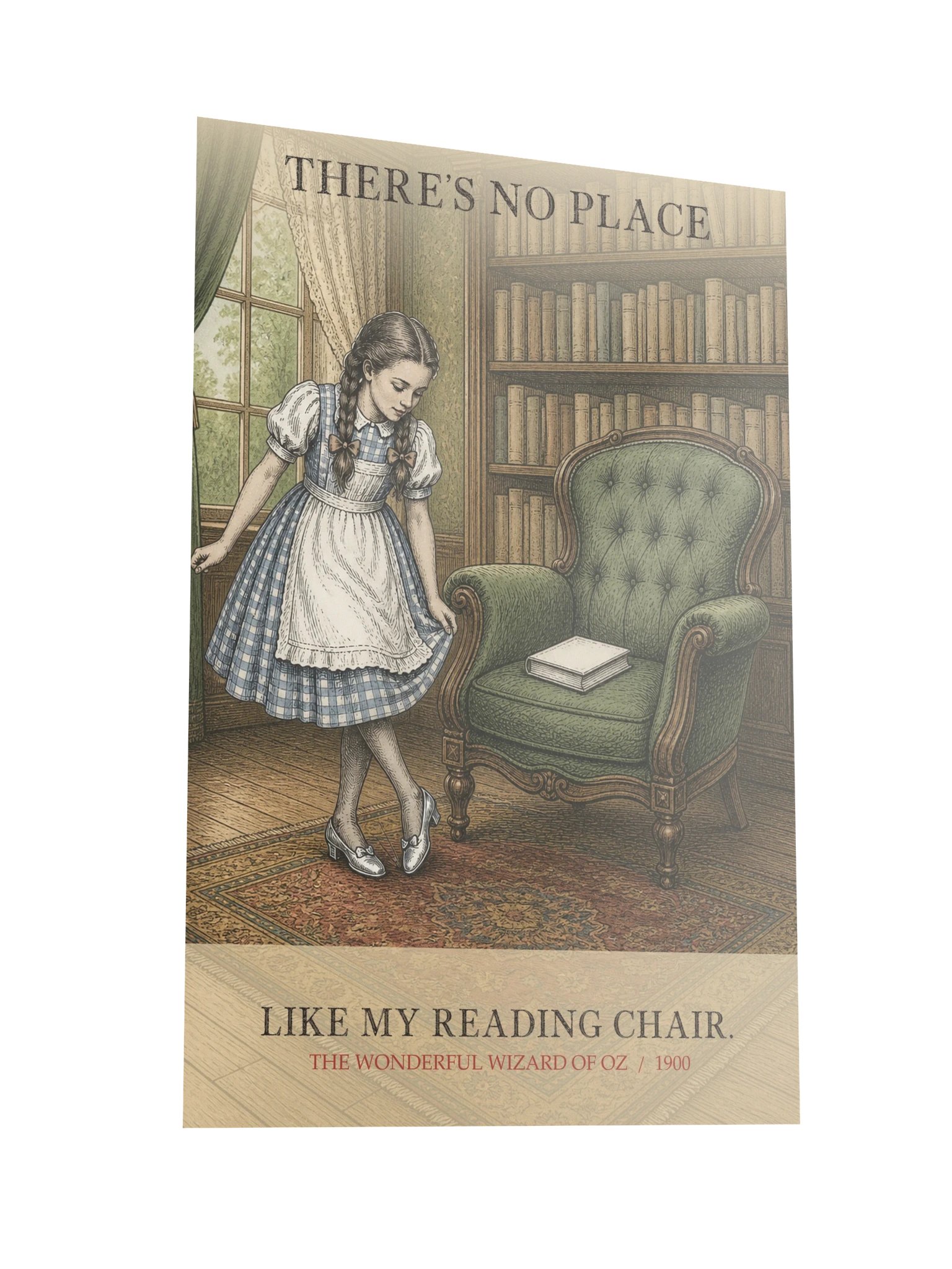 There S No Place Like Reading Chair -- The Wonderful Wizard of Oz Art Print product image (10)