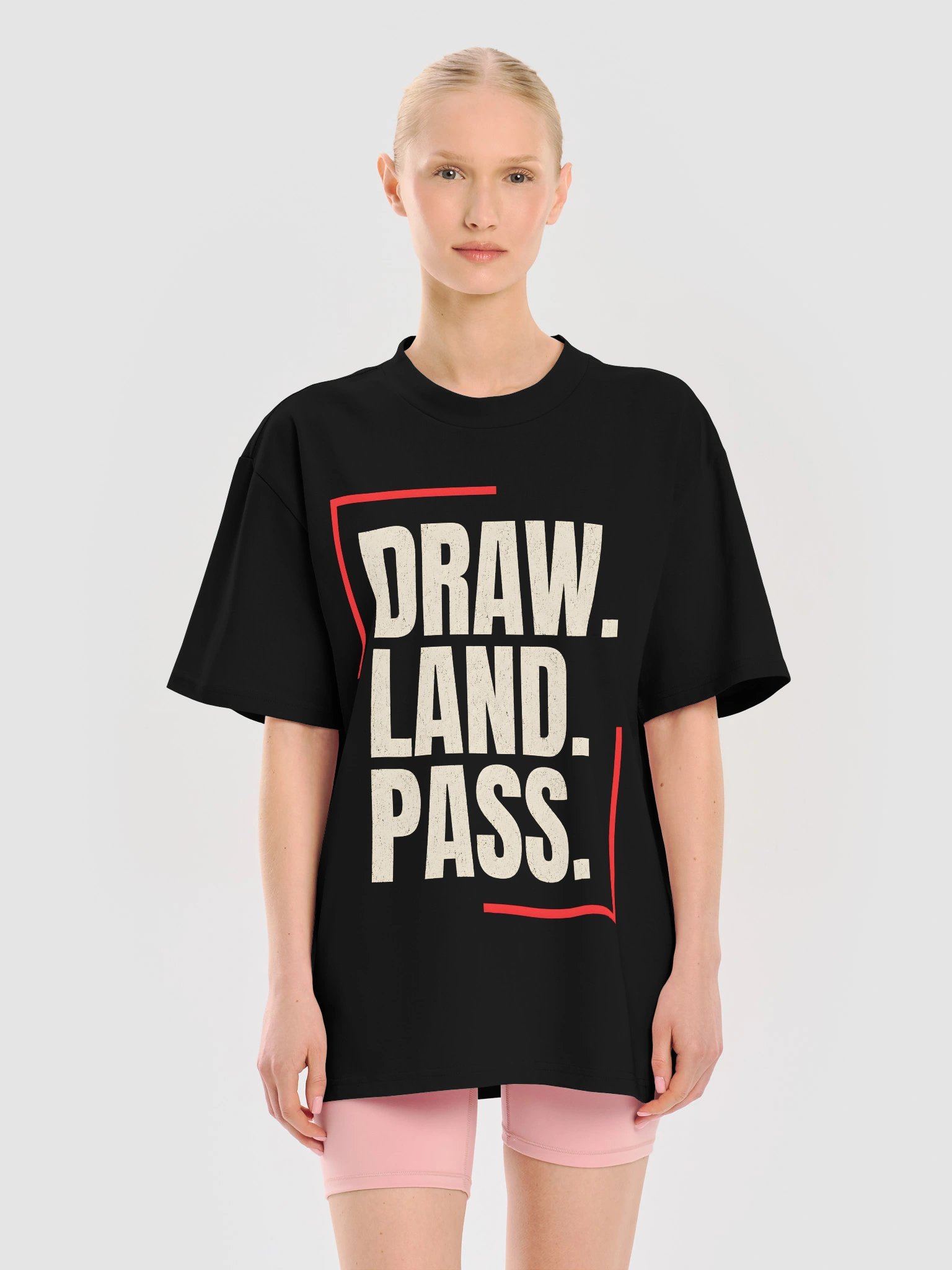 DRAW. LAND. PASS. — Heavyweight Commander Tee product image (9)