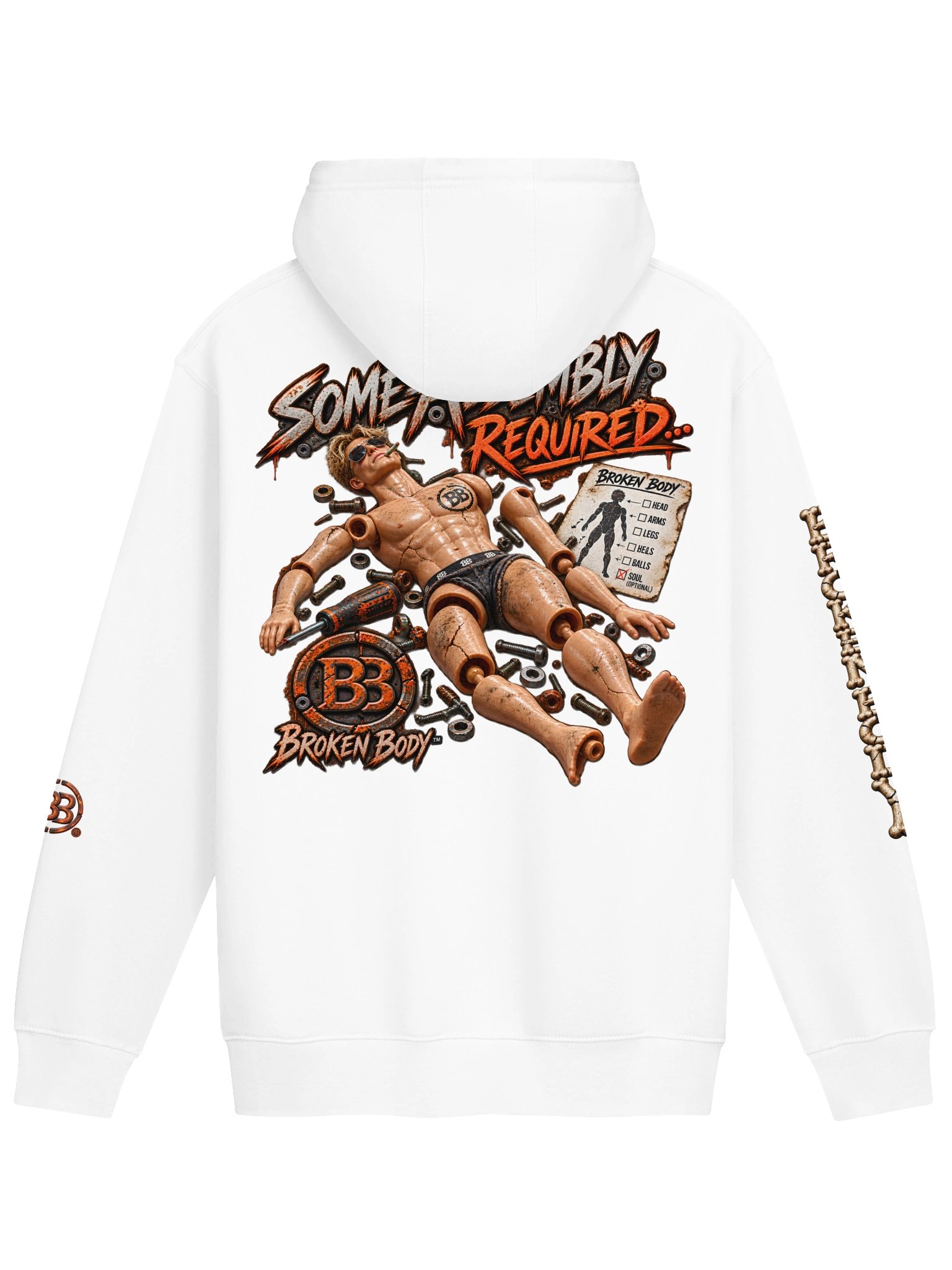 BROKEN BODY™ — SOME ASSEMBLY REQUIRED — HOODIE product image (2)