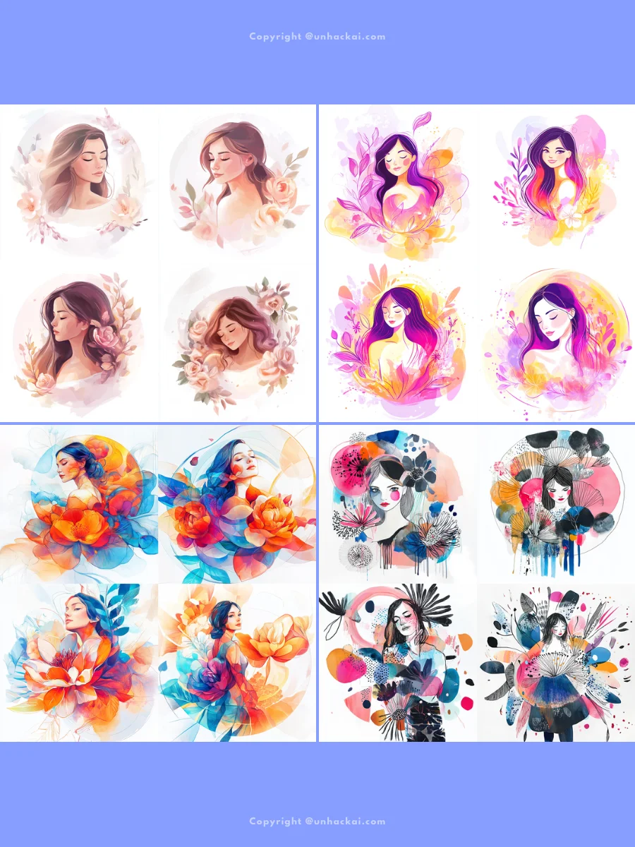 60+ Midjourney Watercolor Style Reference SREF Codes for Clipart and Art Prints product image (2)