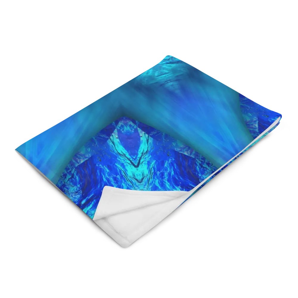 Blue Water Kaleidoscope Throw Blanket product image (14)