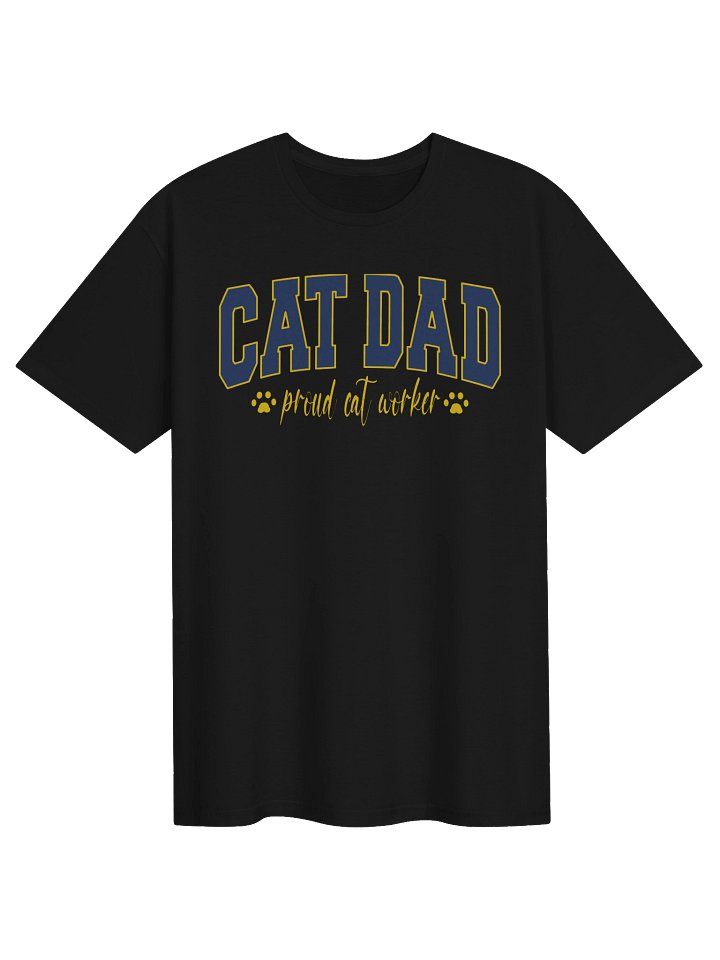 Cat Dad (proud cat worker) - Unisex Adult Super Soft Lightweight T-shirt product image (2)
