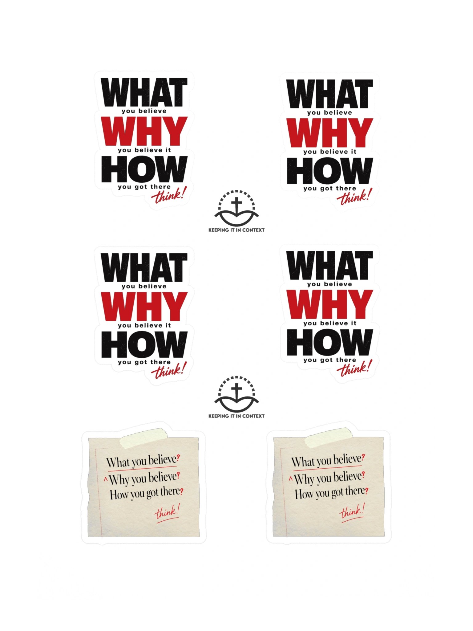 Why Believe? Motivational Sticker Sheet product image (3)