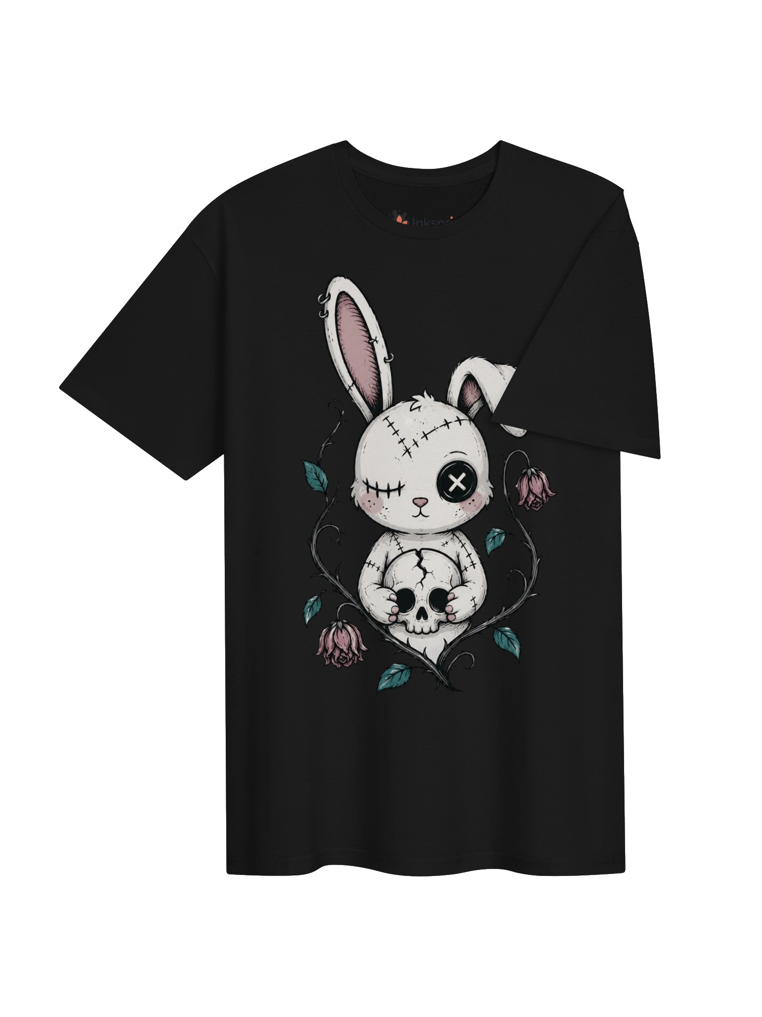 Cute Creepy Bunny Skull Tee product image (32)