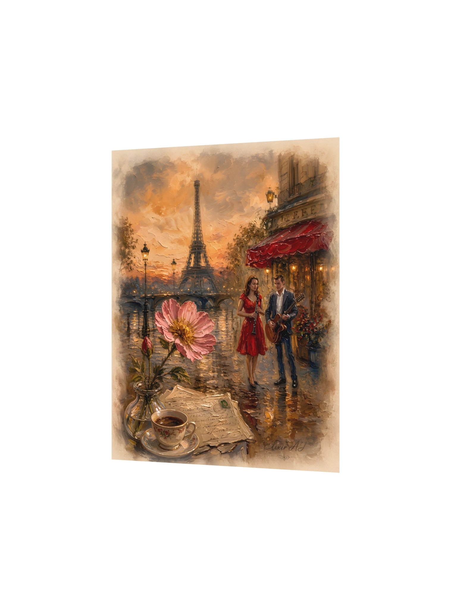 Petite Fleur – Romantic Paris Wall Art Poster by Elixir AJ product image (4)