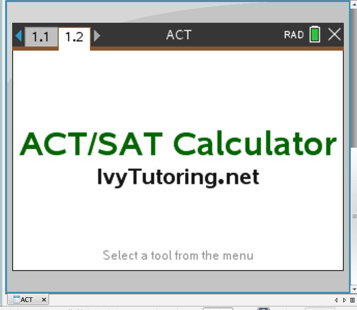 ACT (TI-Nspire Program) product image (1)