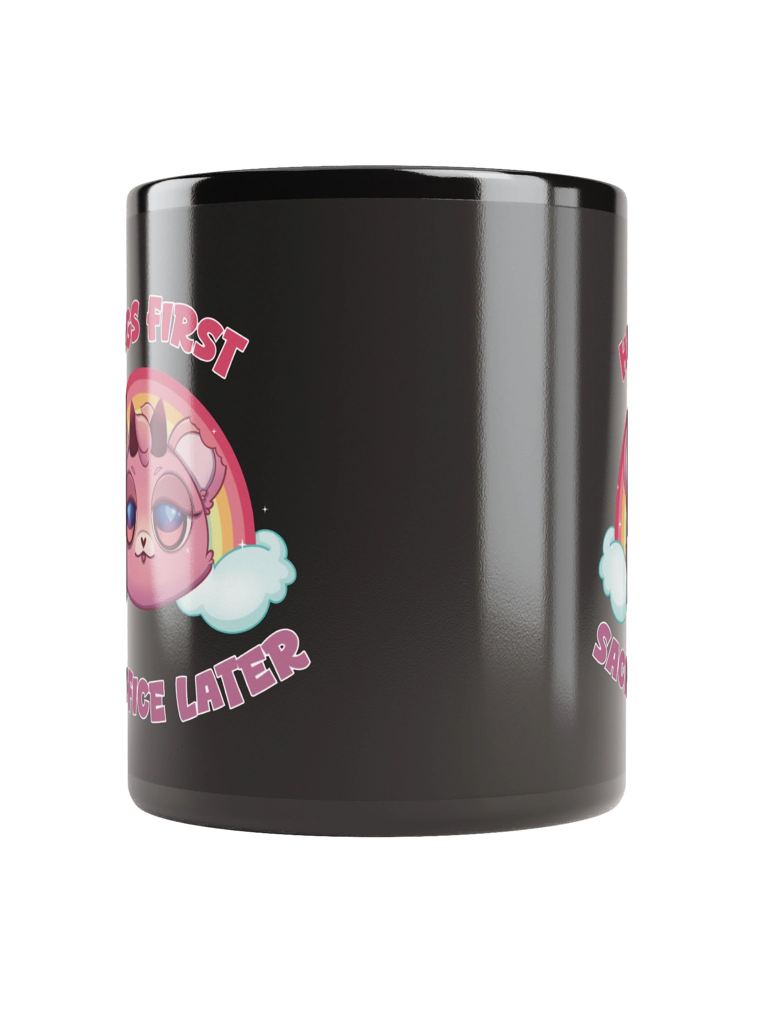 Hugs First, Sacrifice Later Glossy Mug product image (10)