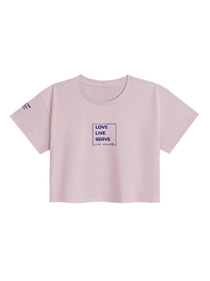 Embroidered Love. Live. Serve. Like Jesus Cropped Top product image (33)
