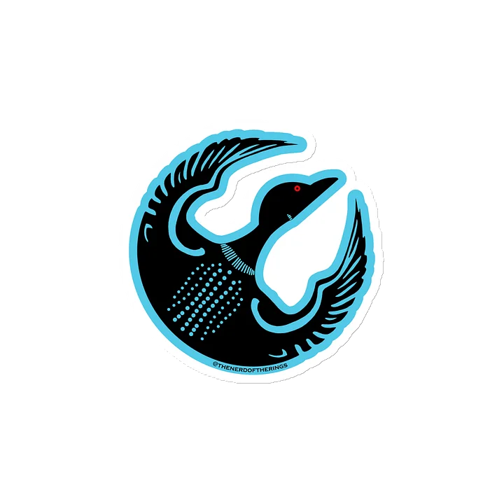 Rebel Loon Magnet - Black & Light Blue product image (2)