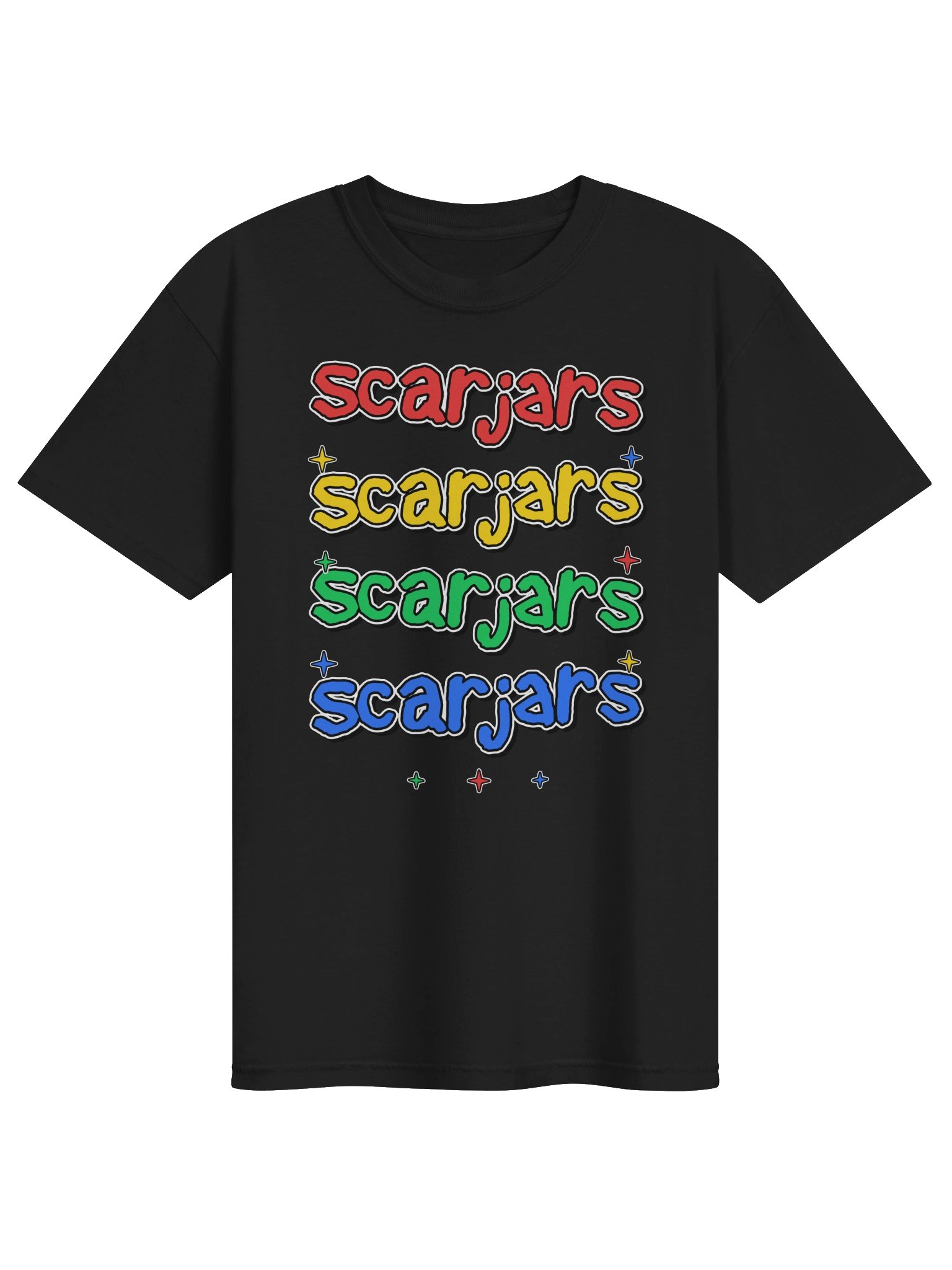 scarjars RGBY stack tee product image (5)