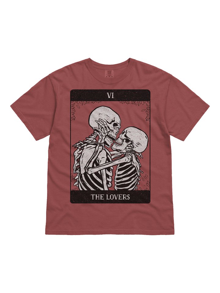The Lovers Tarot Shirt – Skeleton Couple Gothic Tarot Card Graphic Tee (VI) product image (21)
