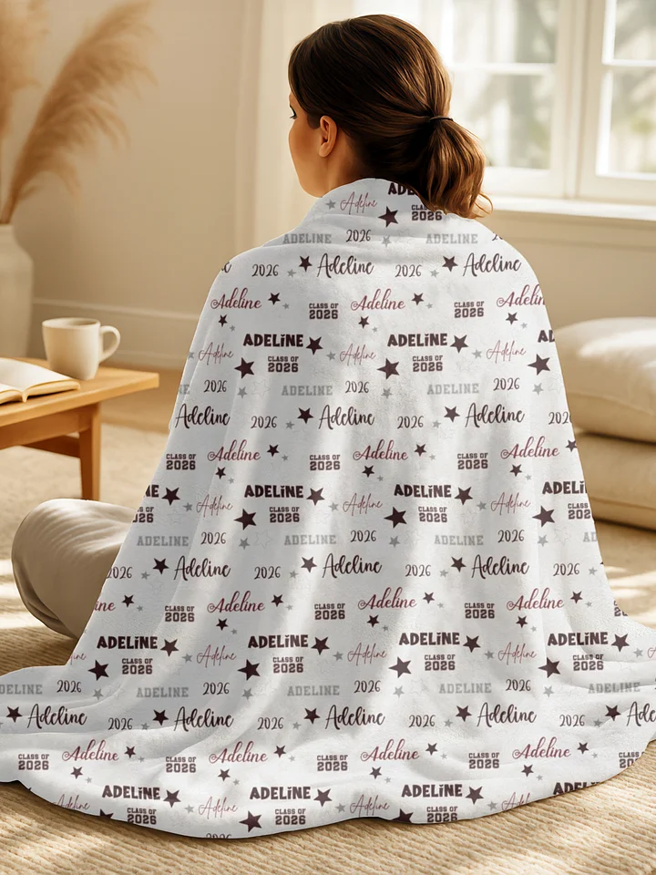 Personalized Velveteen Plush Blanket product image (1)