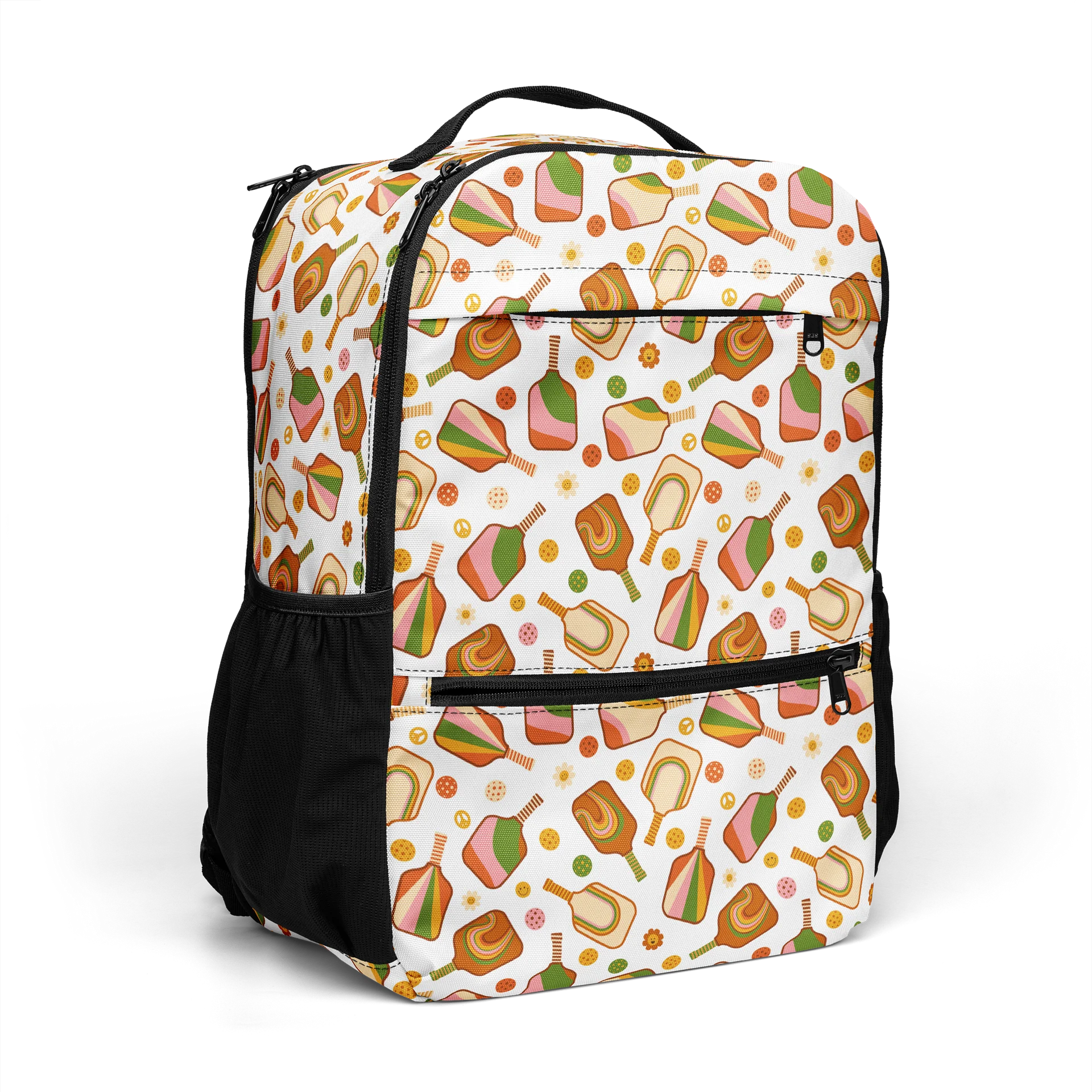 Groovy Retro Pickleball Backpack with Pockets product image (7)