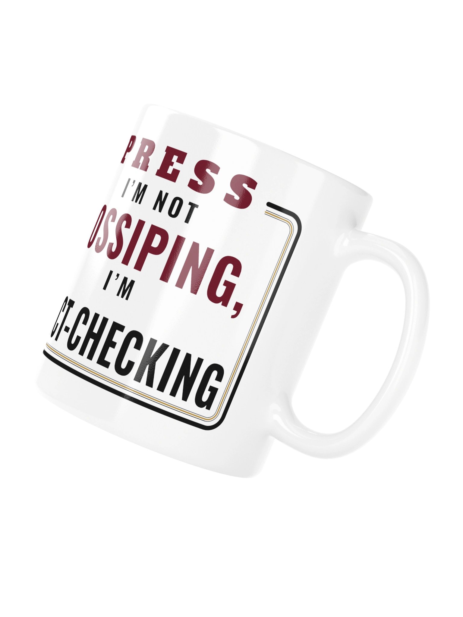 Fact-Checking Press Pass Mug product image (4)