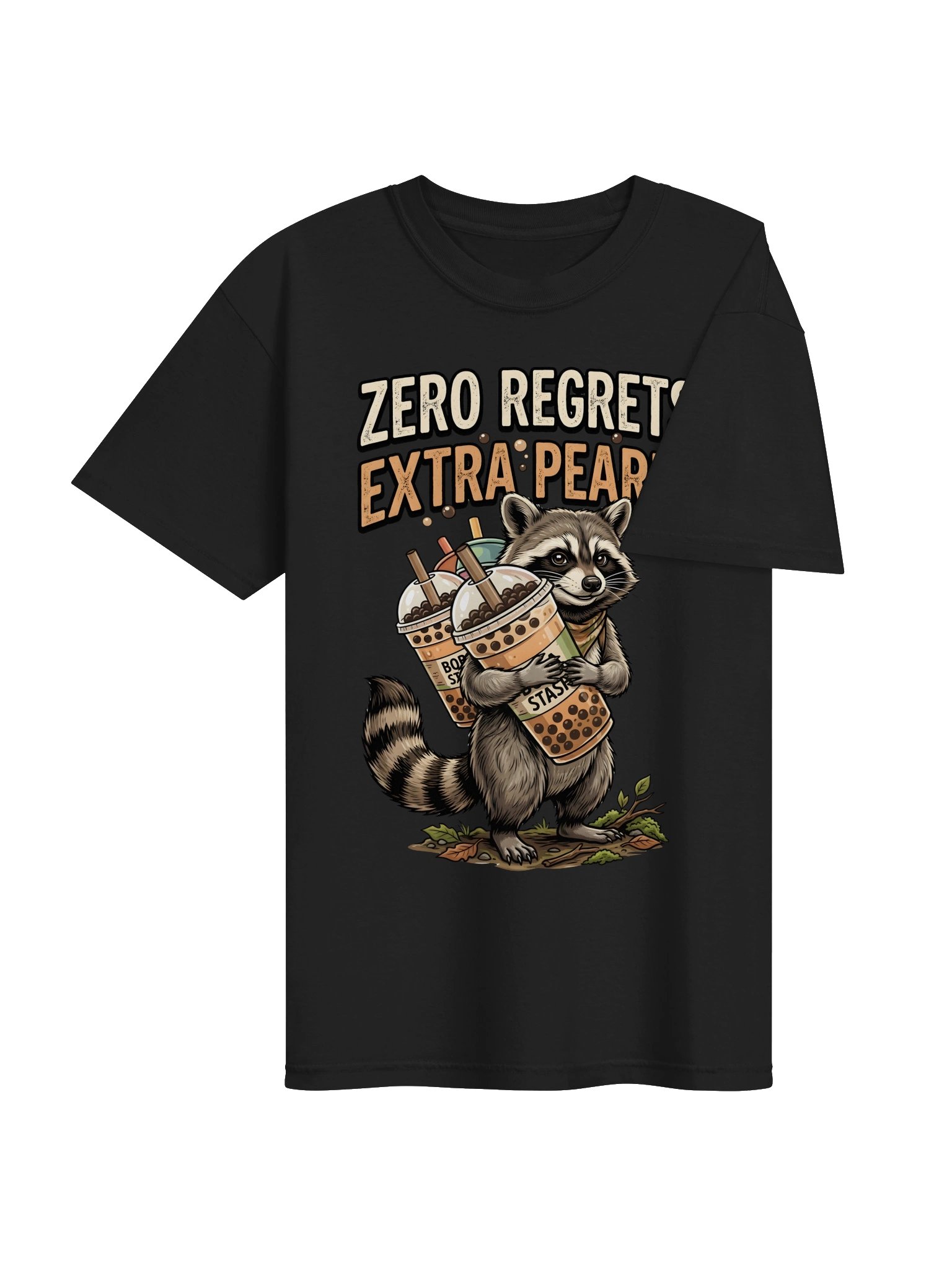 Zero Regrets Boba Raccoon Tee product image (38)
