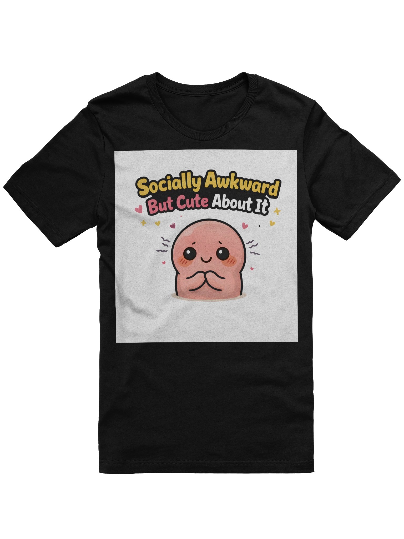 Socially Awkward But Cute About It T-Shirt – Embrace Your Quirks with Style product image (4)