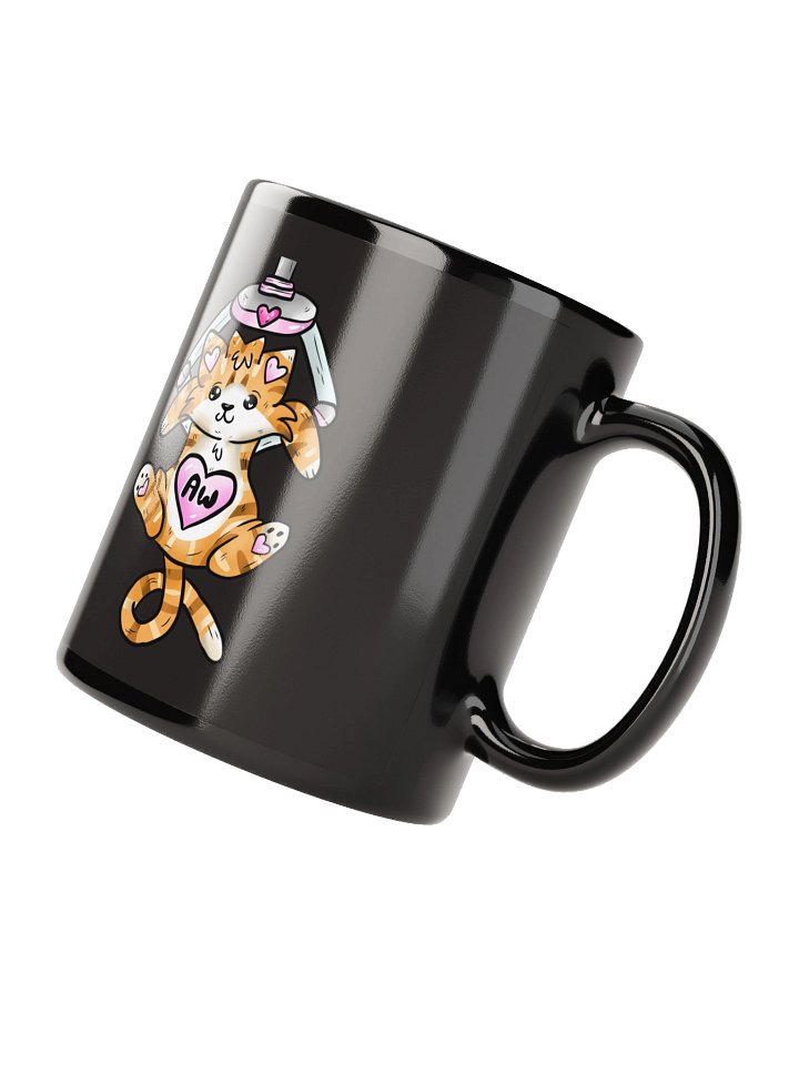 Arcade Warrior Rusty Valentine's Cat Black Mug product image (4)