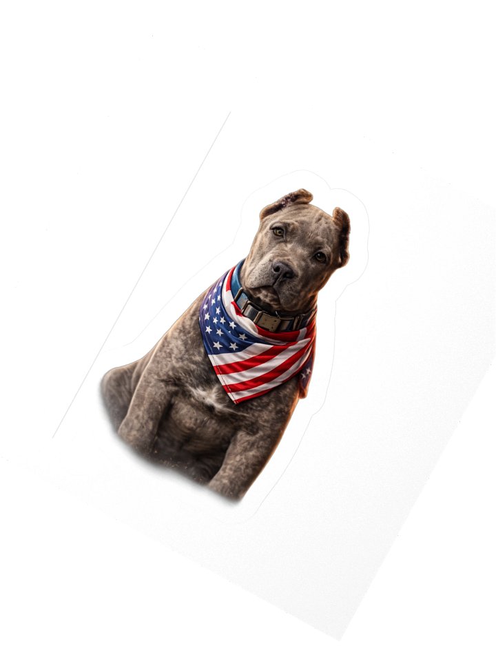 Patriotic Pup Kiss-Cut Sticker product image (6)