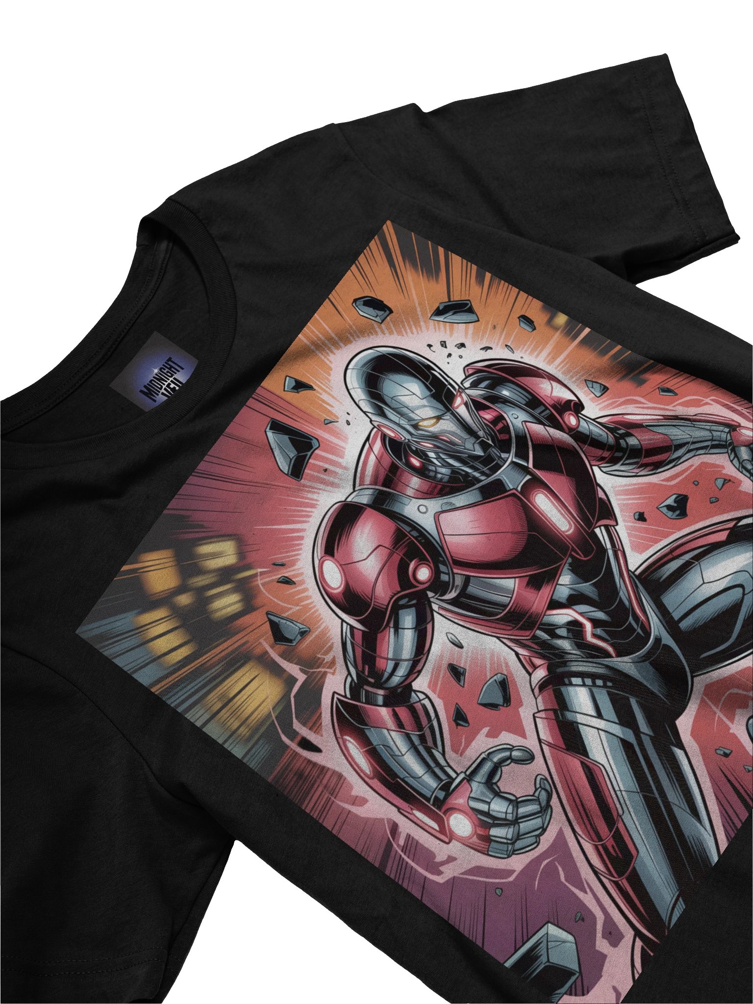 Crimson Surge: Ultron Supersoft Graphic T-Shirt product image (5)