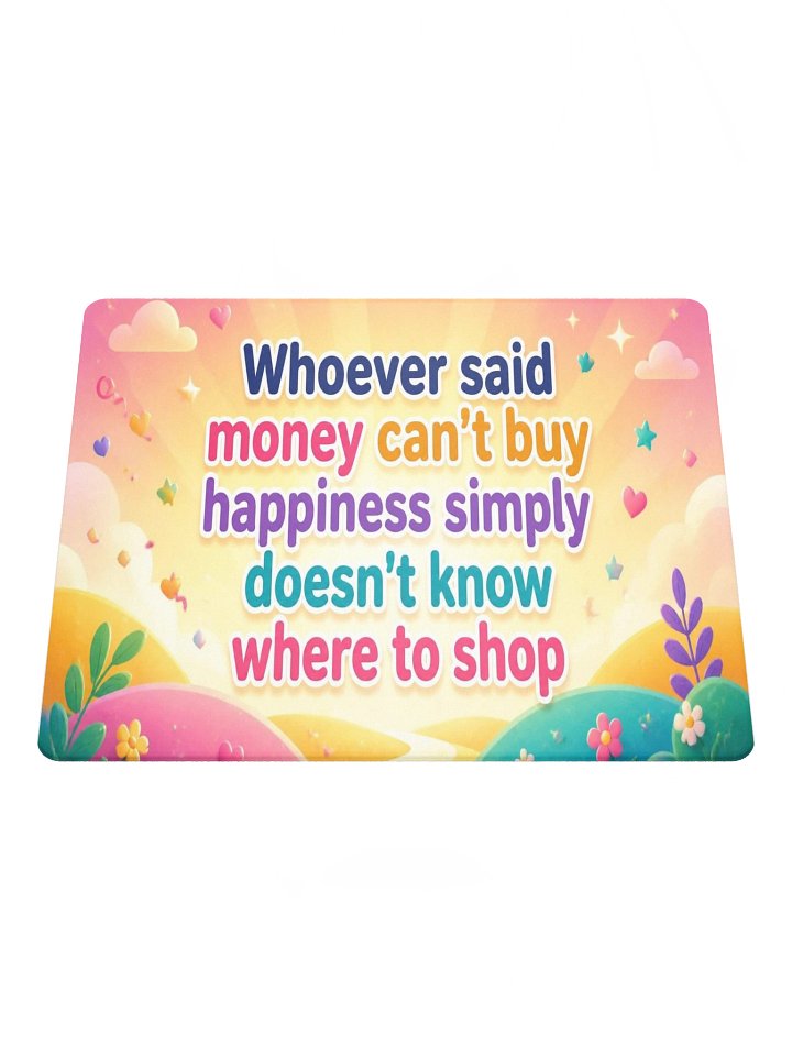 "Money" Can’t Buy Happiness Mouse Pad product image (1)