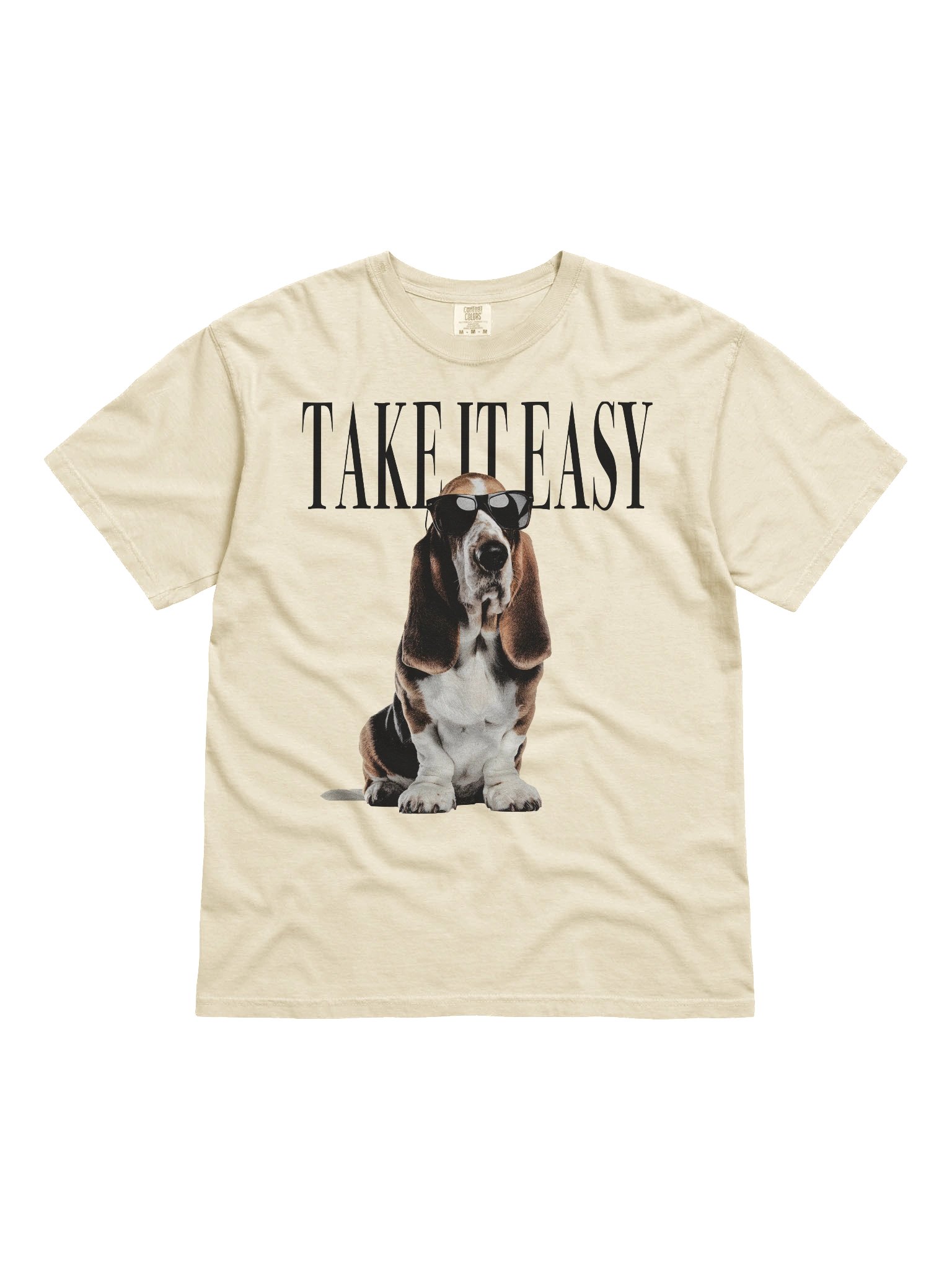 Take It Easy '90s Pop Vintage-Style T-Shirt for Basset Hound Lovers product image (4)