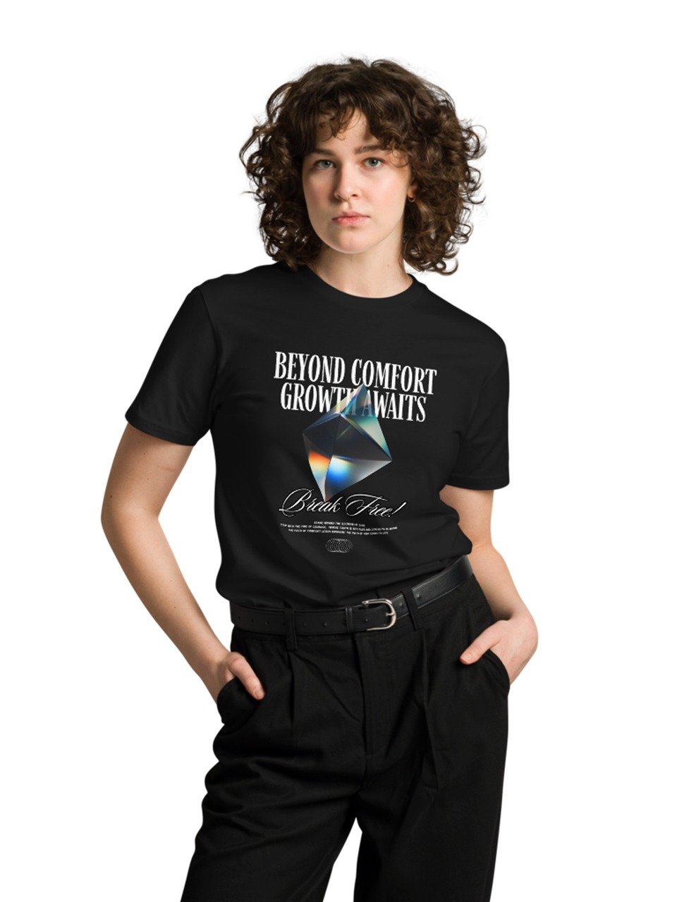 Beyond Comfort Growth Awaits Break Free – AS Colour Premium Cotton T-Shirt product image (1)
