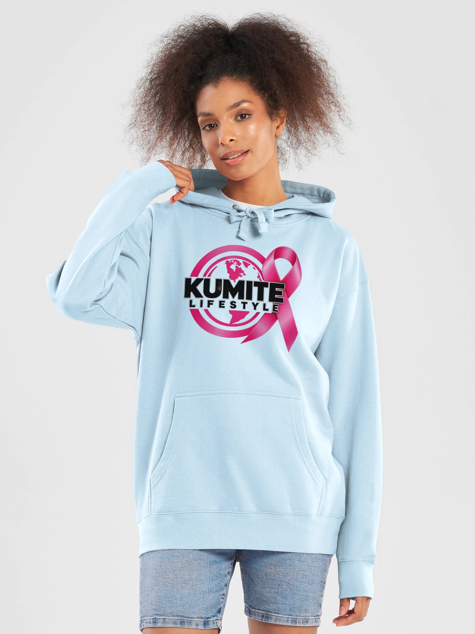 Kumite Lifestyle | Fight Together Breast Cancer Awareness Hoodie product image (5)