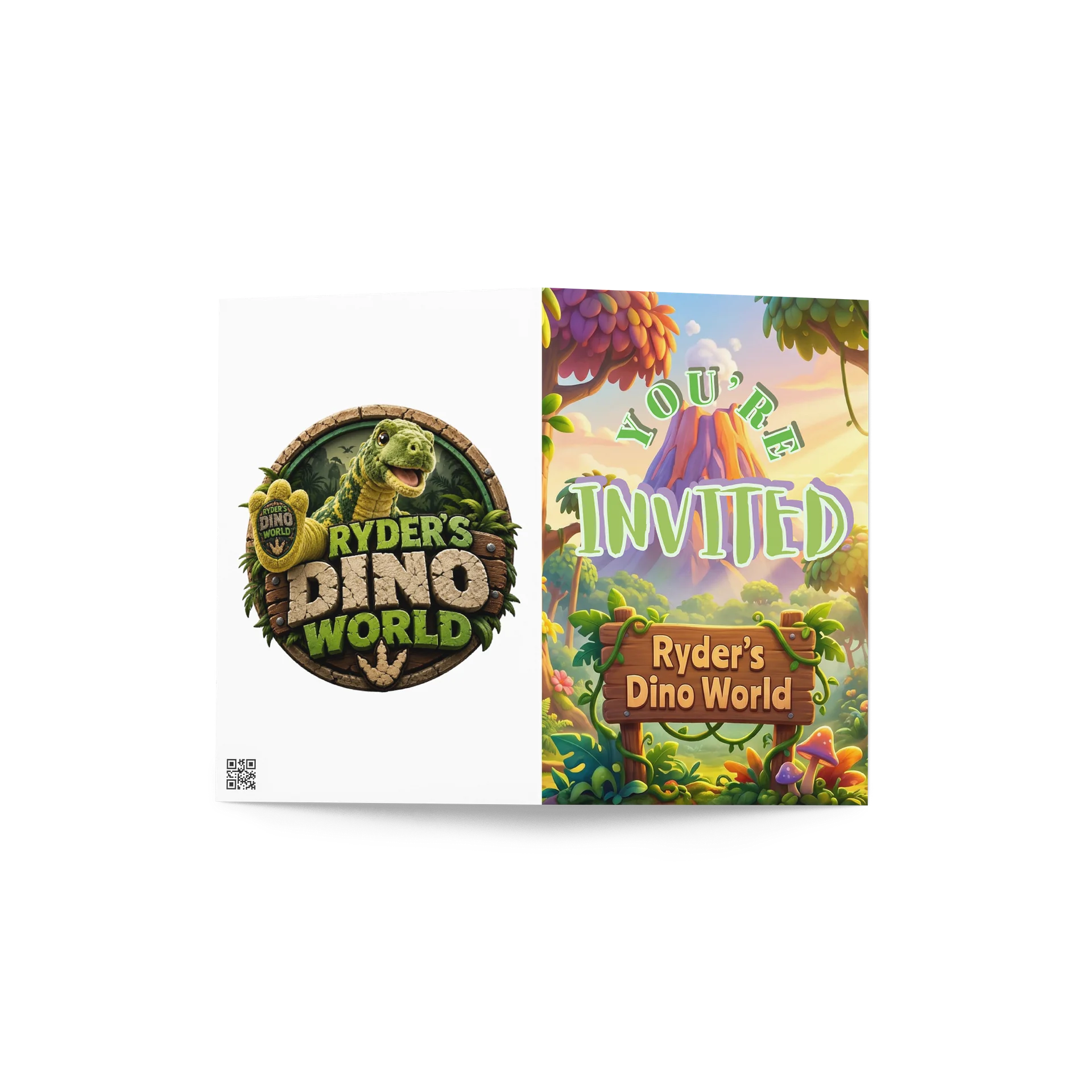 Ryder’s Dino World Invitation Card product image (2)
