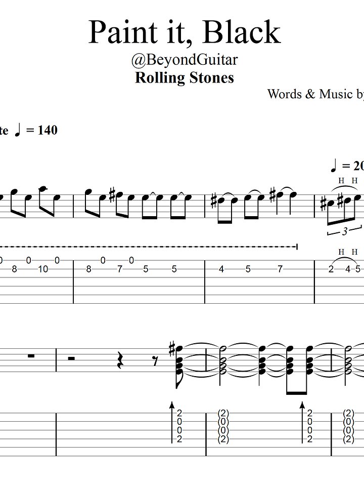 Paint It Black, by the Rolling Stones product image (1)