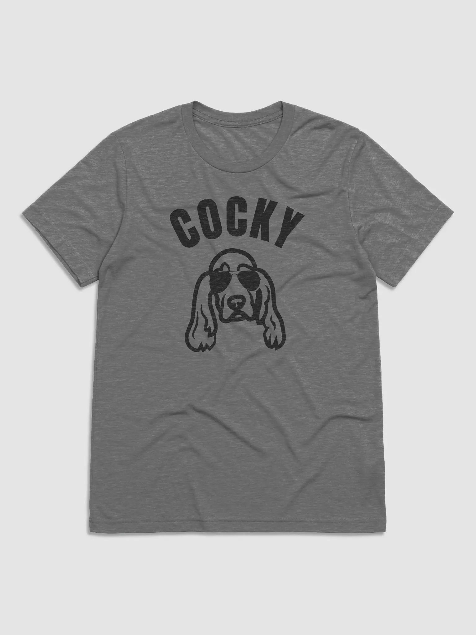 Cocky (Cocker Spaniel tee) // Unisex Triblend product image (1)