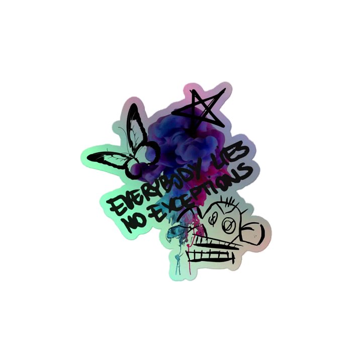 No Exceptions holo sticker product image (2)