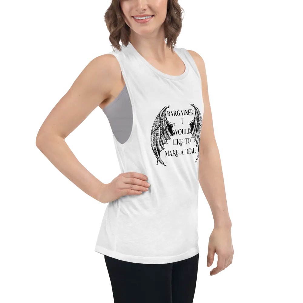 Bargainer Calling Card Bella+Canvas Women's Flowy Muscle Tank product image (52)