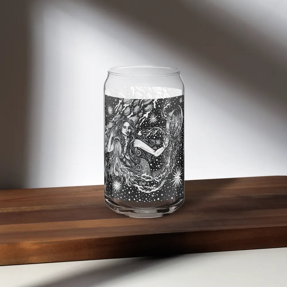 Aquarius Zodiac Can-Shaped Glass product image (7)