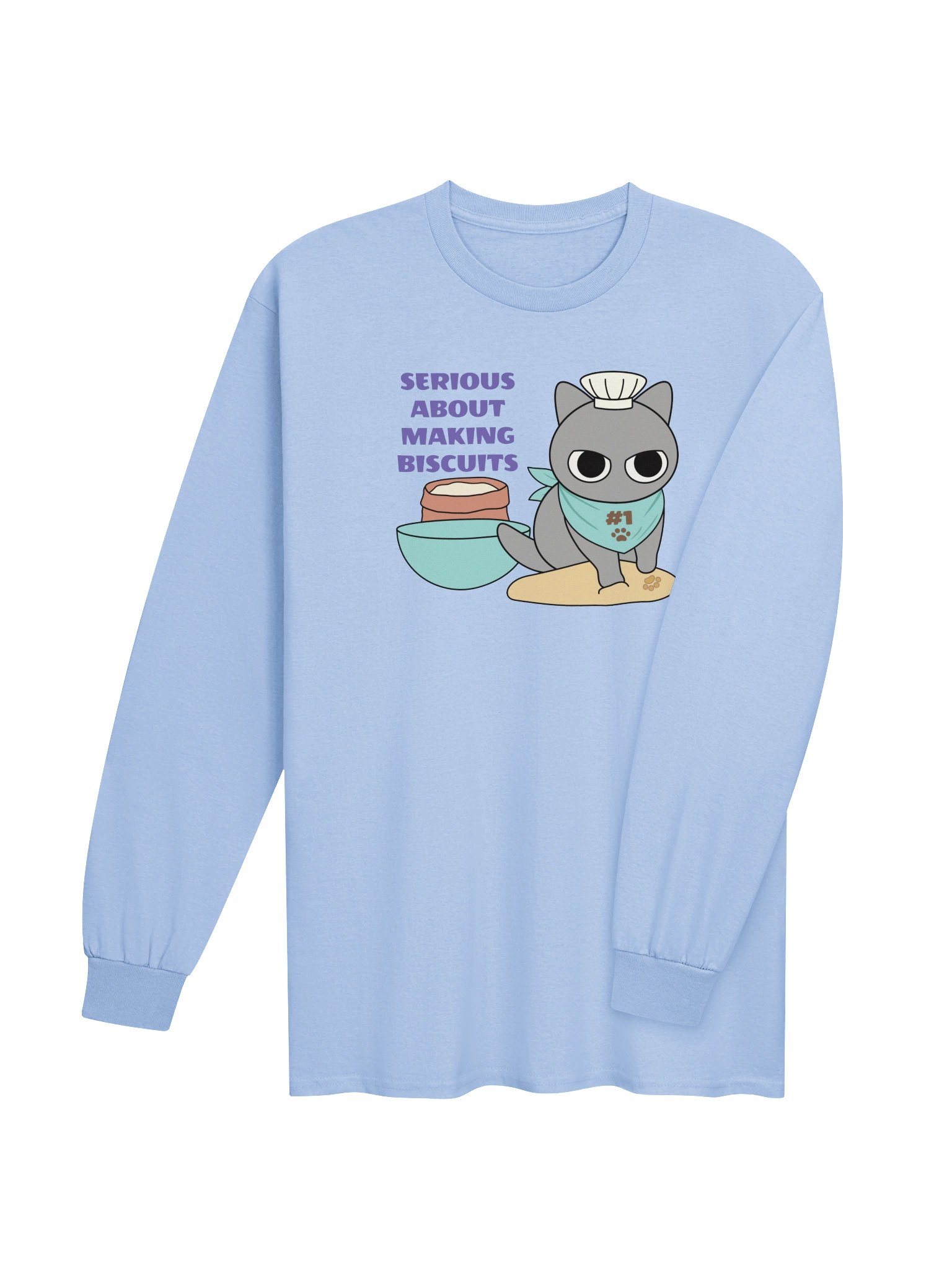 Biscuit Cat - Unisex Adult Long Sleeve T-shirt product image (3)