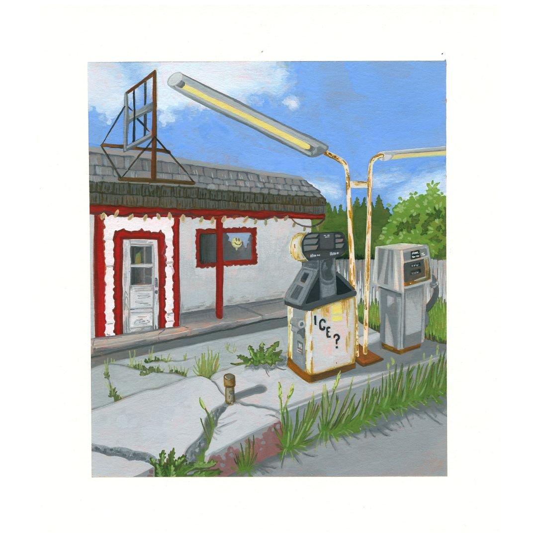 Abandoned Gas Station - Painting product image (1)