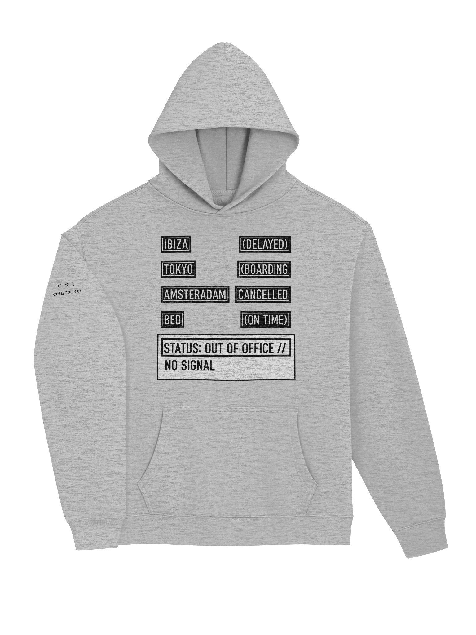 The Airport Departure Lounge // Oversized Hoodie Grey product image (3)